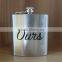 6oz Brush Stainless Steel Hip Flask in China