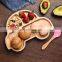 Wholesale New Design Various Shapes Food Baby Bamboo Plate with Suction