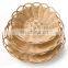 Wholesale high quality food grade oval rattan fruit gift basket