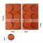 6 Holes Small Size Round Non-Stick Disc Silicone Molds for Baking Hamburger Chocolate Cake Pan Handmade Soap Candle Mold