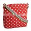 Khaki Stylish Woman Shoulder Bag Dot Canvas Shoulder Bag Crossbody Bag