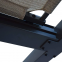 3*4m aluminum outdoor flat top pergola sunshade powder coated with sling cover