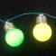 Christmas Multi Color Round Bulb 9 Light Necklace For Party