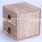 custom two layers of wooden storage box
