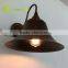 Matt Black Hat Shade Vintage Industrial Antique Wall Sconce