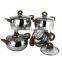 4pcs set stainless steel cookware set cooking pot with side handles