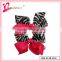 The most favorite charming boby pin ribbon bow zebra strips hairpins for little girls (DW--0049)