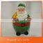 christmas decorative Santa Claus ceramic cookie jar