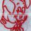 Latest dog paw embroidery paches product for garment.