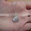 Latest Party Jewelry Little Dainty Necklace Silver Campfire Necklace 2015