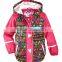 PU fabric all over print rain jacket wholesale
