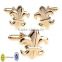 metal quality wholesale manufacture custom wedding brass cufflinks