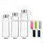 280/360/550ml custom drinking Glass Water Bottle with Nylon Sleeve