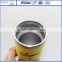 NEW design 350ml inner steel outer plastic travel mug with leakproof lids or straw