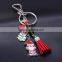 Fashion charms keyring promotional Christmas keychain/