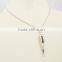 Charm 316L Stainless Steel Silver Chili Pendant Necklace