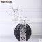 Home Decor Interior Decorating Ceramic Vase Electroplated With Crystal Flower