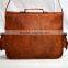 Real Goat Leather Bag Vintage Messenger Shoulder Bag Travel Duffle Bag Gymnastic Luggage Bag Gym Bag