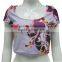 sublimation custom blank crop top plain