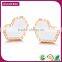 Factory Supply Hot Selling White Shell Gold Earrings Samples