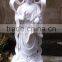 Guanyin Female Buddha Statue White Marble Stone Statue Hand Carving Sculpture For Pagoda, Cave, Temple No 73