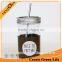 20oz Glass Cozy Mason Jar For Drinking