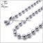 Men's Women's Stainless Steel Bead-Chain Necklace