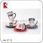 china factory 180cc brown color coffee logo stoneware cup colored tea cup and saucer ceramic