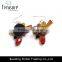 Multi color Charming jewellry rhinestone dangle earrings jewelry iron sheet earrings for women