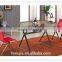 L858 Hot Selling Home Leisure Black Tempered Glass Classic Coffee Table