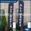 Straight flying flag pole banner