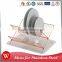 Kitchen accessories Hygienic Copper plated Metal wire corner dish rack