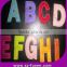 Felt Alphabet letters - multi color 7.5cm, craft, classroom, education, kids art