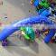 2016 NEW design mini inflatable rain bown blue racing arch