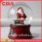 Polyresin figurine handmade christmas gifts glass water balls christmas snow globes