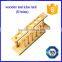 Clear varnished solid wooden test tube rack 6 holes tube capacity