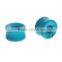5 Pairs Turquoise Hollow Saddle Plug Flesh Tunnel Earlet - Available in Low & Giant Gauges