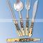 2015 wholesale metal fork spoonset with gift box ceramic/kinds of spoon and fork metal/disposable plastic spoon and fork