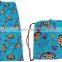 Cotton Velour Printed Should Belt Swimming Towel Bag With Leaf Design