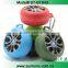2015 high quality wireless waterproof wheel bluetooth speaker