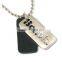 Fashion Dog Tags for People on Metal Chain