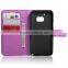 2016 new coming leather flip case for htc m10