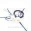 Fashion women girls big pearl beaded silk ribbon hair elastic band