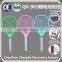 QX903-1 Rechargeable Mosquito Racket Fly Swatter With Round or Flat Plug Lithium Battery Operated