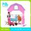 2016 New !Eco-friendly Plastic 11Inch Movable Joints Riding Barbie Girl+Horse+Stable+Tools Toys MZT8981