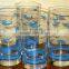 custom design 1color printed drinking glass tumblers