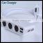 3-Socket Cigarette Lighter Outlet Splitter Video Phone Pad Camera 4-Port Usb Charger