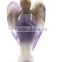 Fluorite quartz small angel crystal carving cheap angel figurine