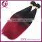 Wholesale price 7A 100% virgin Indian human ombre color 1B/red hair extension Indian hair weave