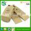 Custom design DIY ziplock flat botoom kraft paper coffee bags with tin tie